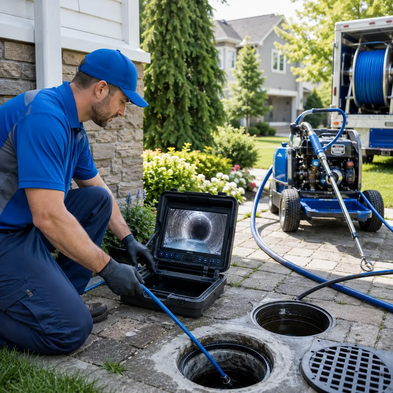 Outdoor drain cleaning professionals serving Holcomb, MS